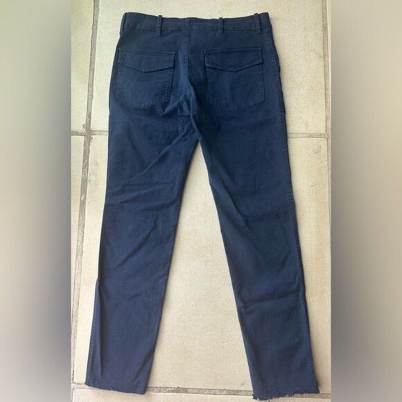 Nili Lotan Jenna straight leg Pants In Teal Blue Size 4 - Picture 8 of 12